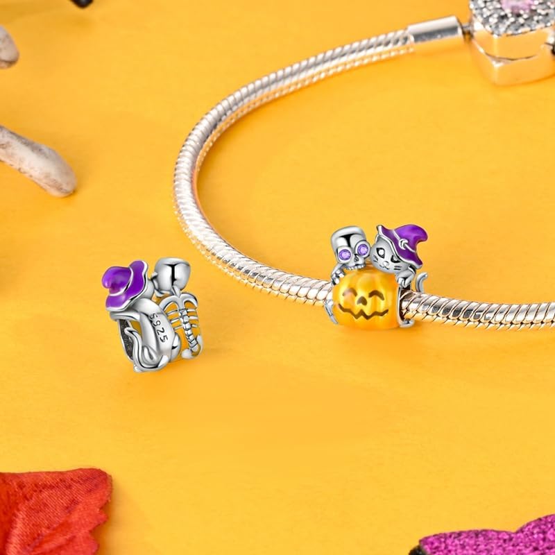 VALGACLS 925 Sterling Silver Family Love Mom Mouse Heart Charms for Bracelets Necklace Valentine's Day Mother's Day Jewelry Charm for Women - Image 1